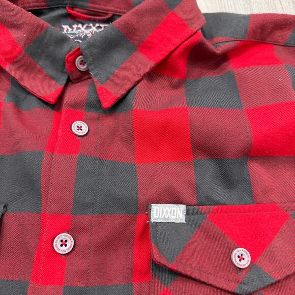 Dixxon Flannel Company Fifty Fifty Button Shirt Men's 2XL Red Buffalo Plaid - Picture 4 of 9